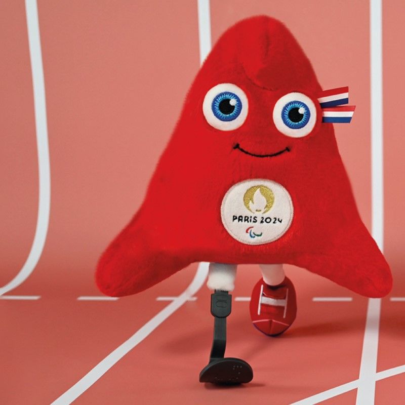  - plush mascot para les phryges olympic games paris 2024 - 28 cm 